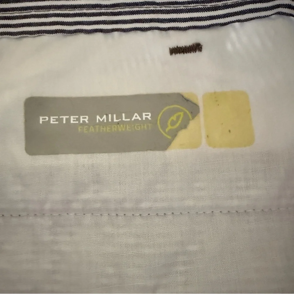 Peter‎ Millar Featherweight Seersucker Golf Shorts Men’s Size 36 Blue Striped